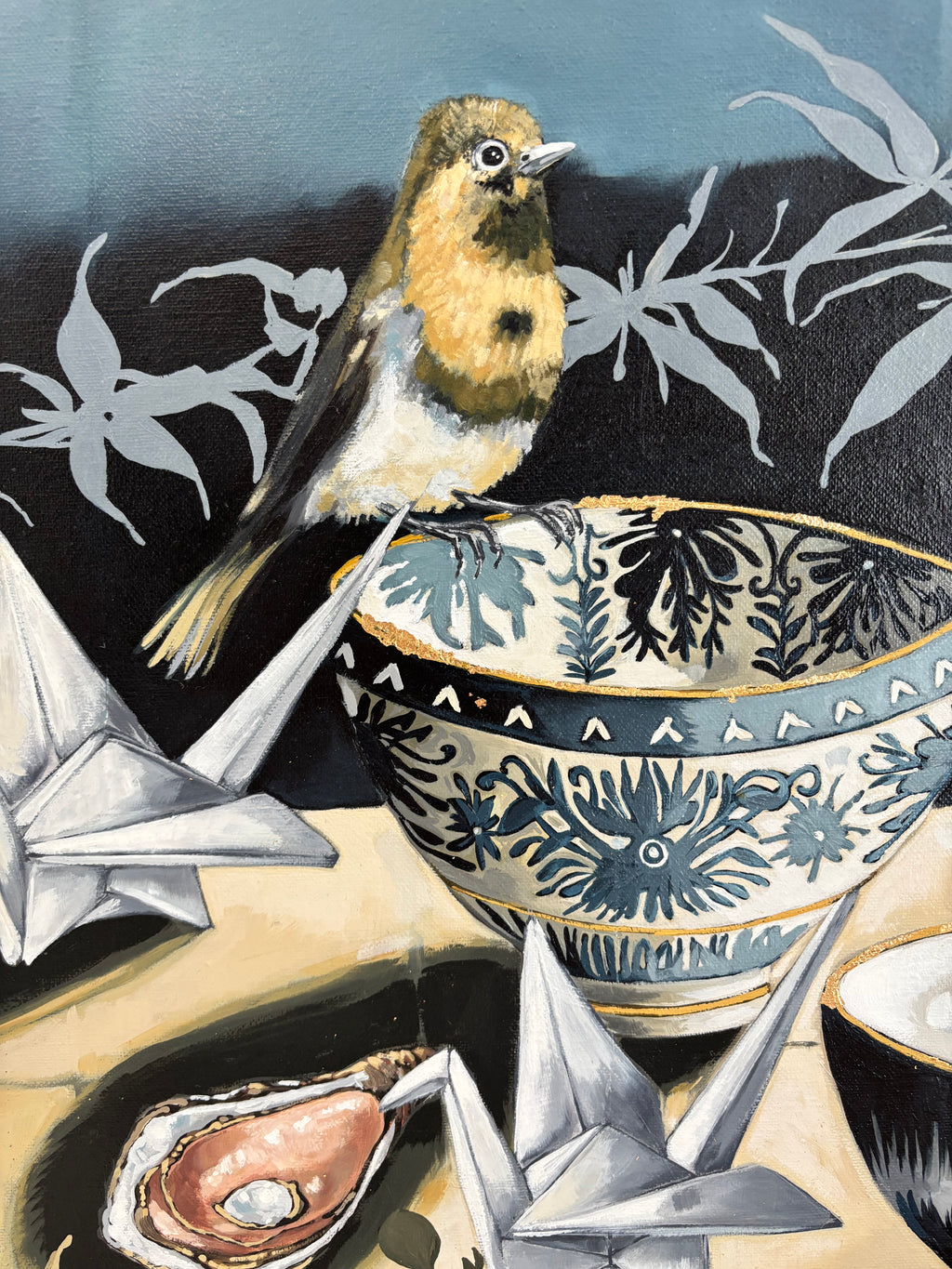 Song of porcelain and Cranes