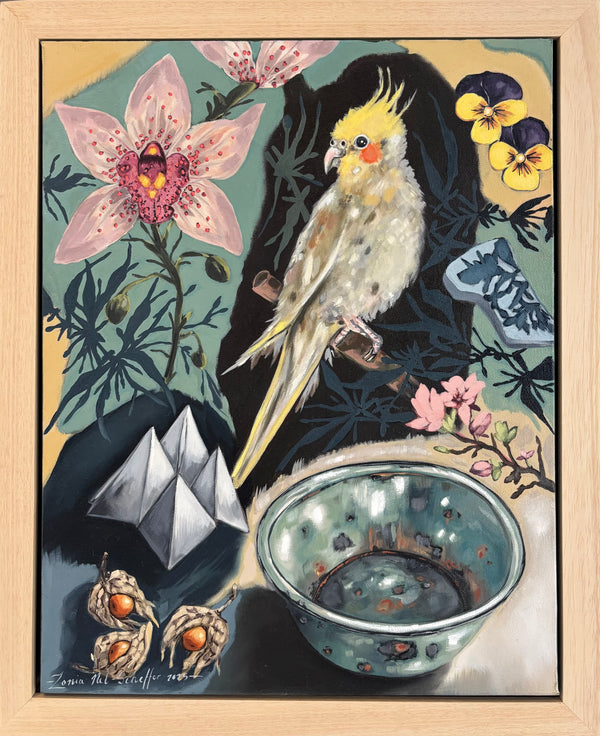 Cockatiel and the Orchard