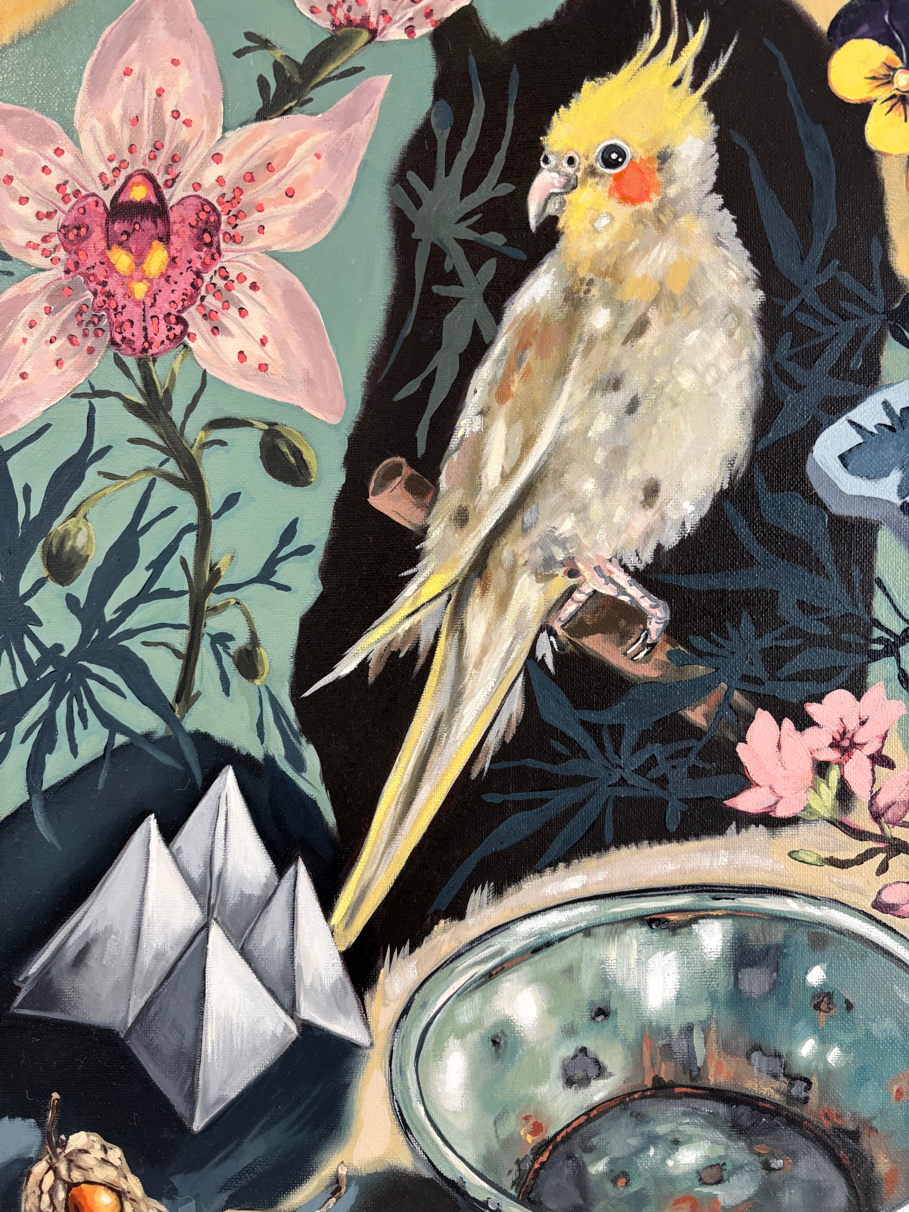 Cockatiel and the Orchard