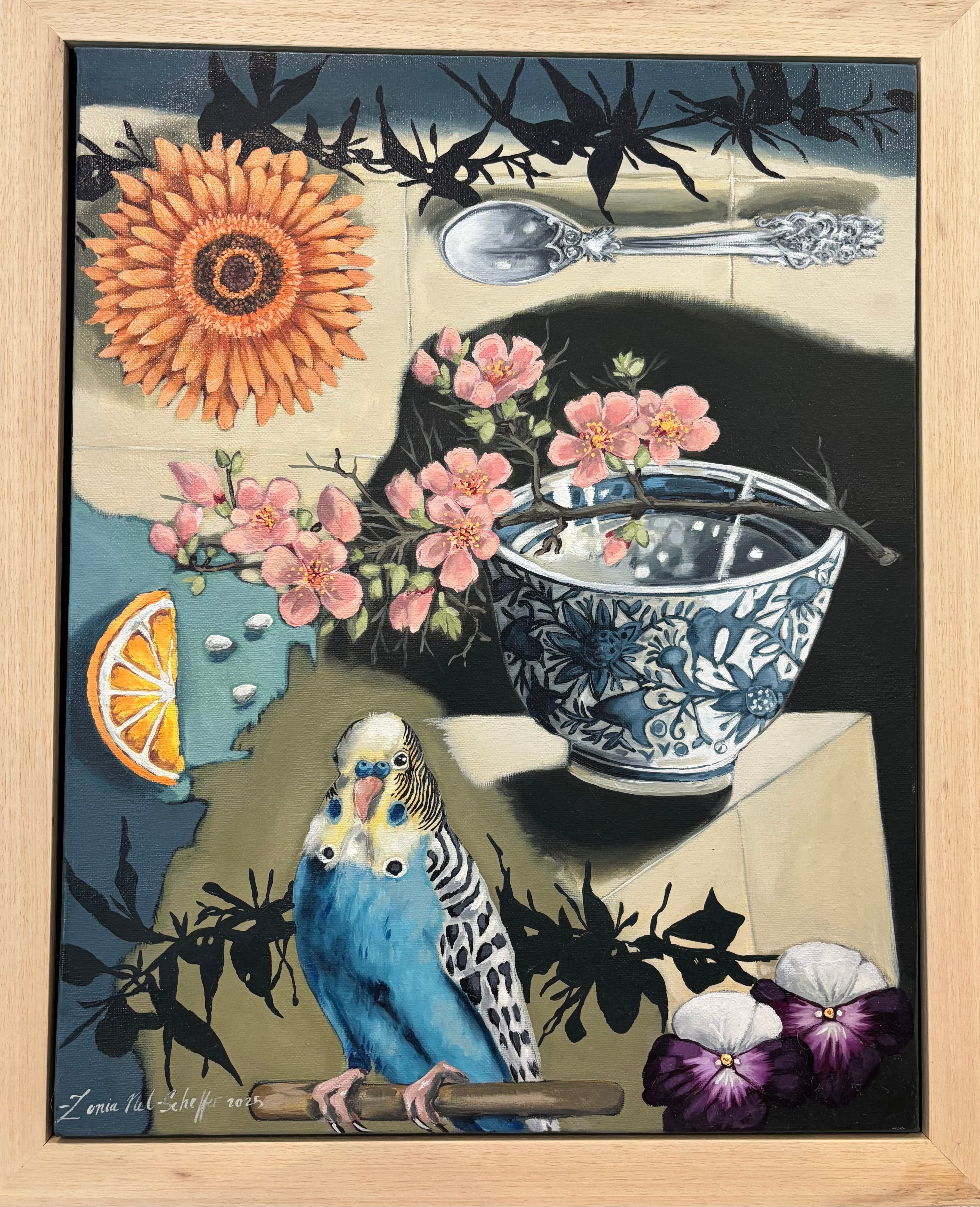 Still Life with Blue Bird