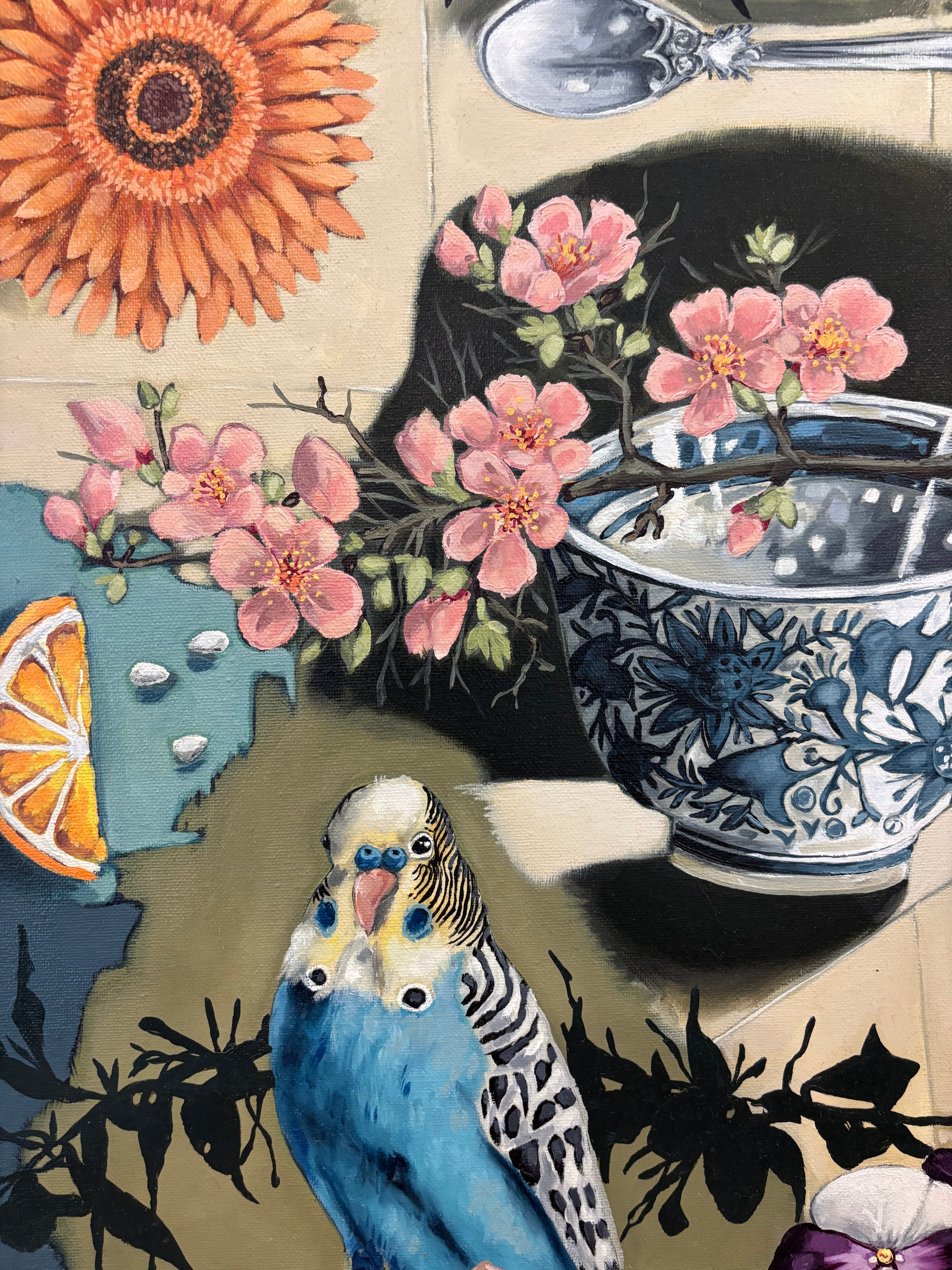 Still Life with Blue Bird